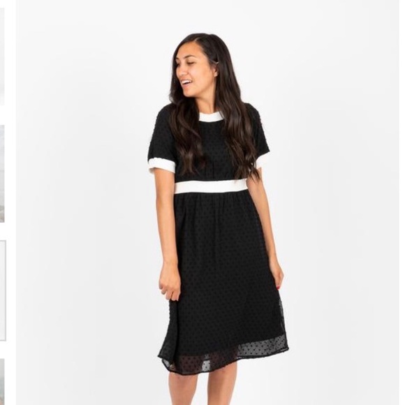 Black Modest Dress. Size M. Piper & Scoot. - Picture 3 of 3